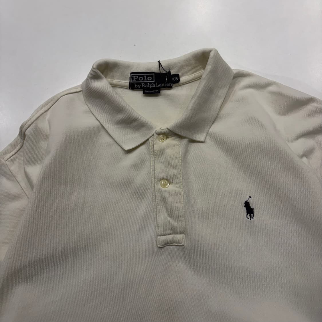 [105] 폴로 랄프로렌 화이트 반팔 카라티 C280 상품이미지3