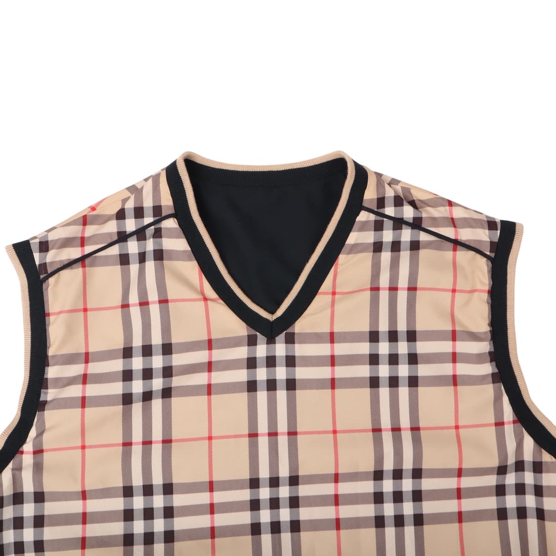 버버리 리버시블 노바체크 나일론 베스트 상품이미지3