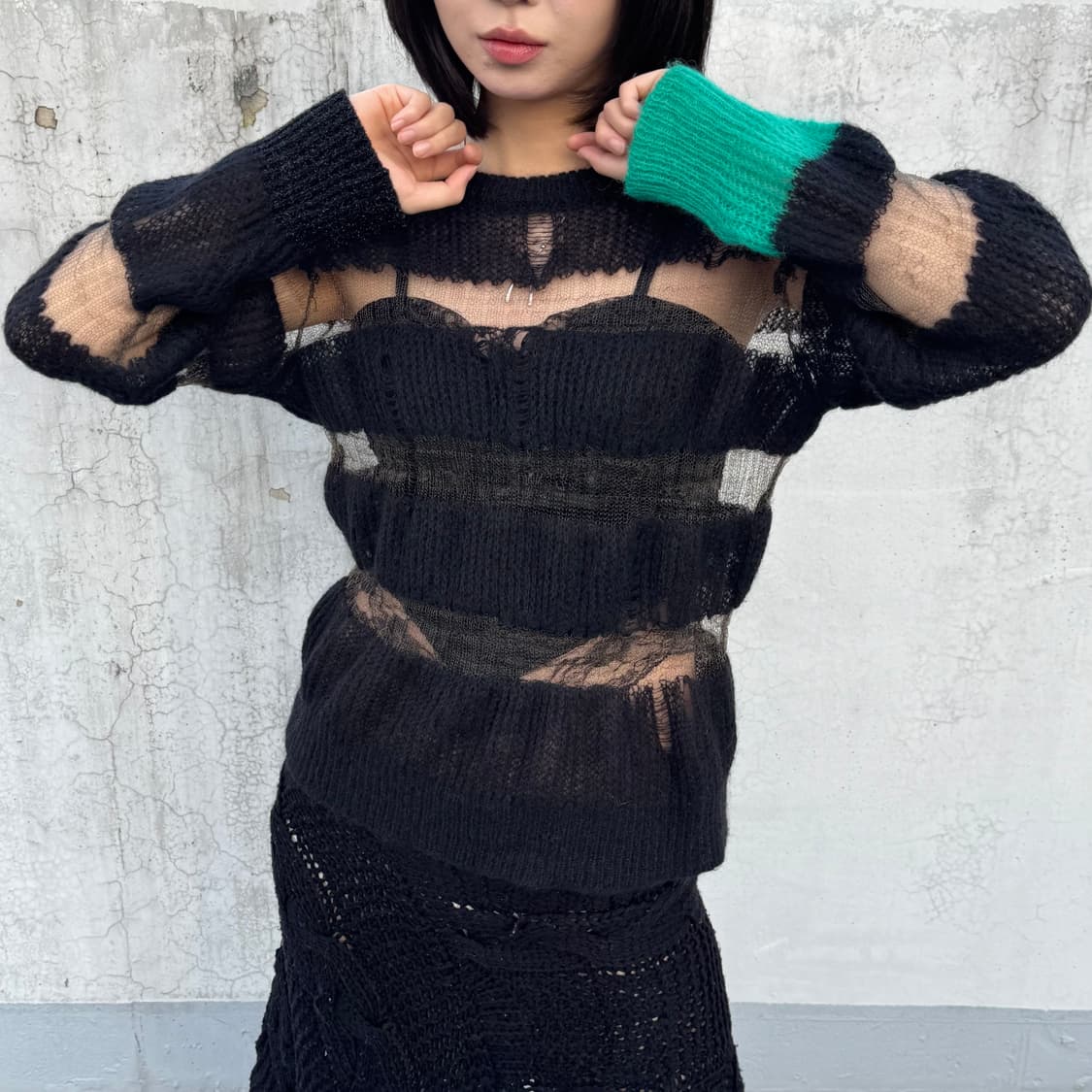 DIESEL Mesh Mix Hole Knit 상품이미지2