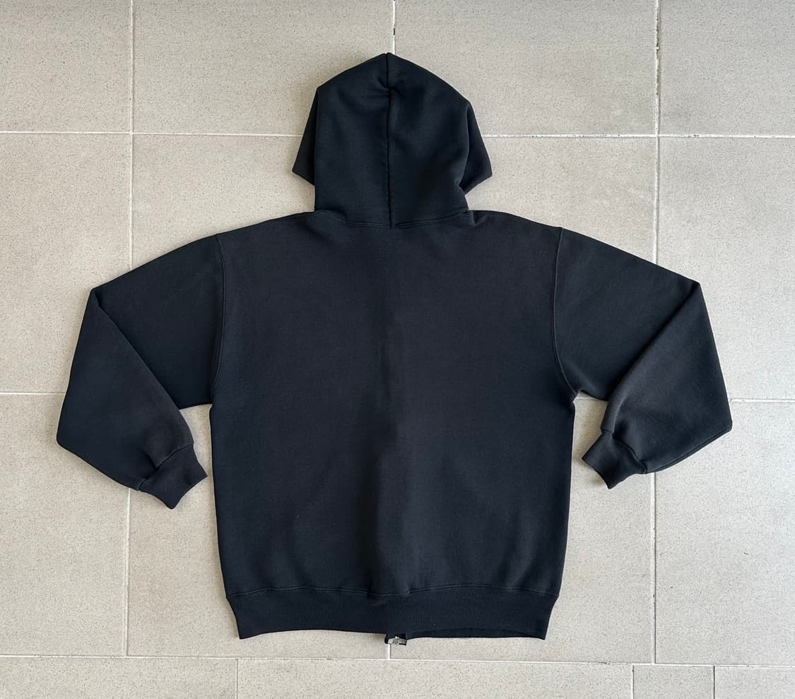 90s 빈티지 러셀 후드집업 블랙 L USA 상품이미지2