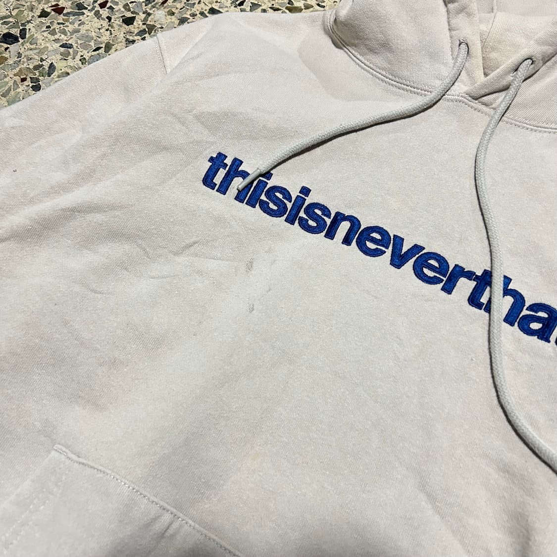 디스이스네버뎃(thisisneverthat) 화이트 후드티 상품이미지4