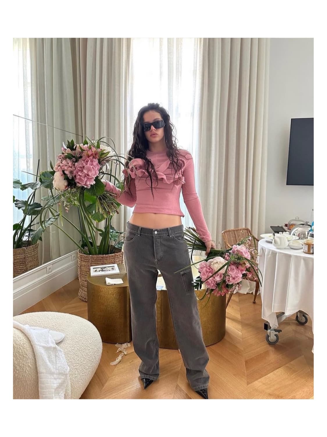 팔로마울 기라솔 데님 팬츠 청바지 크라우드 리에르 마리암 기마구아스 상품이미지10