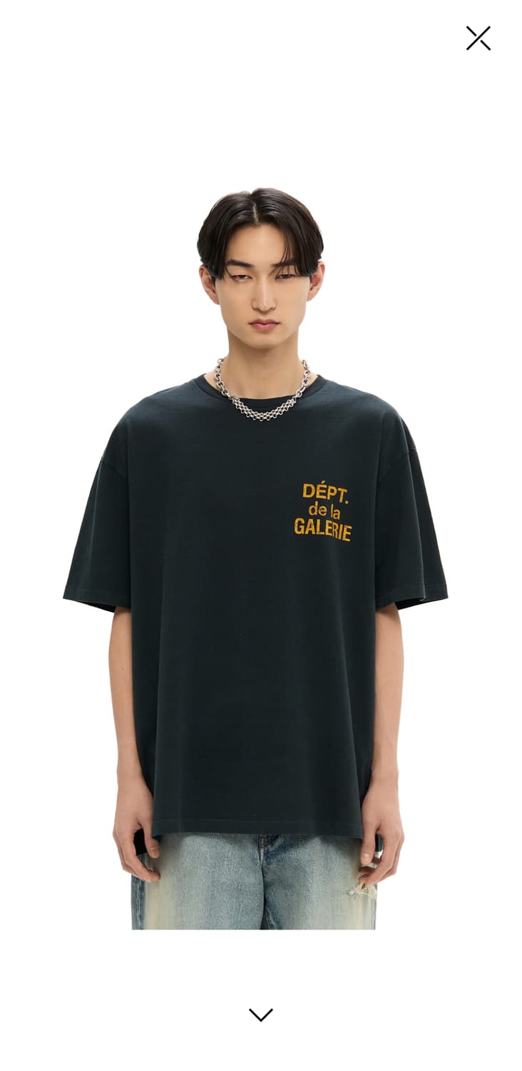 [구매] 갤러리 디파트먼트 / 프렌치 티셔츠 블랙 L, XL 상품이미지1