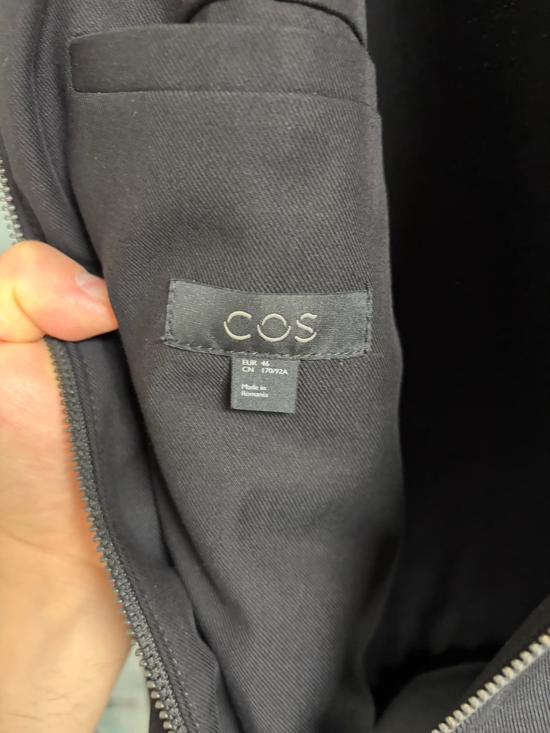 cos 코스 블랙 봄버 블루종 자켓 상품이미지3