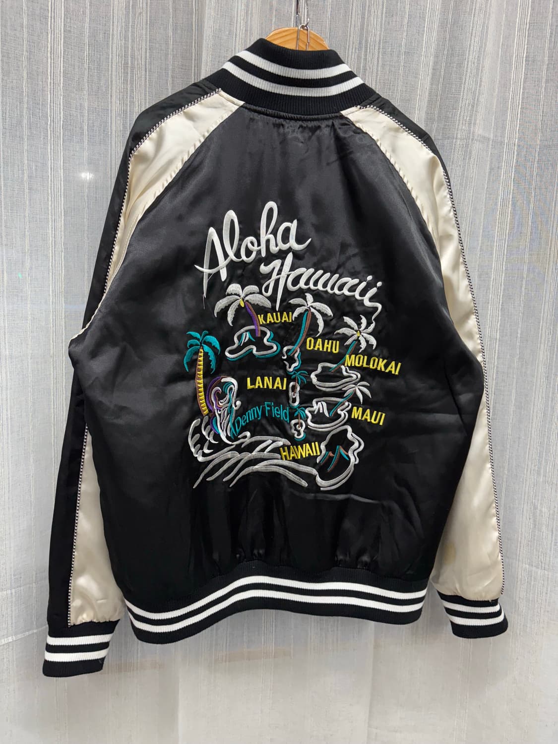 데니필드 하와이 리버시블 양면 자수 스카잔 상품이미지4