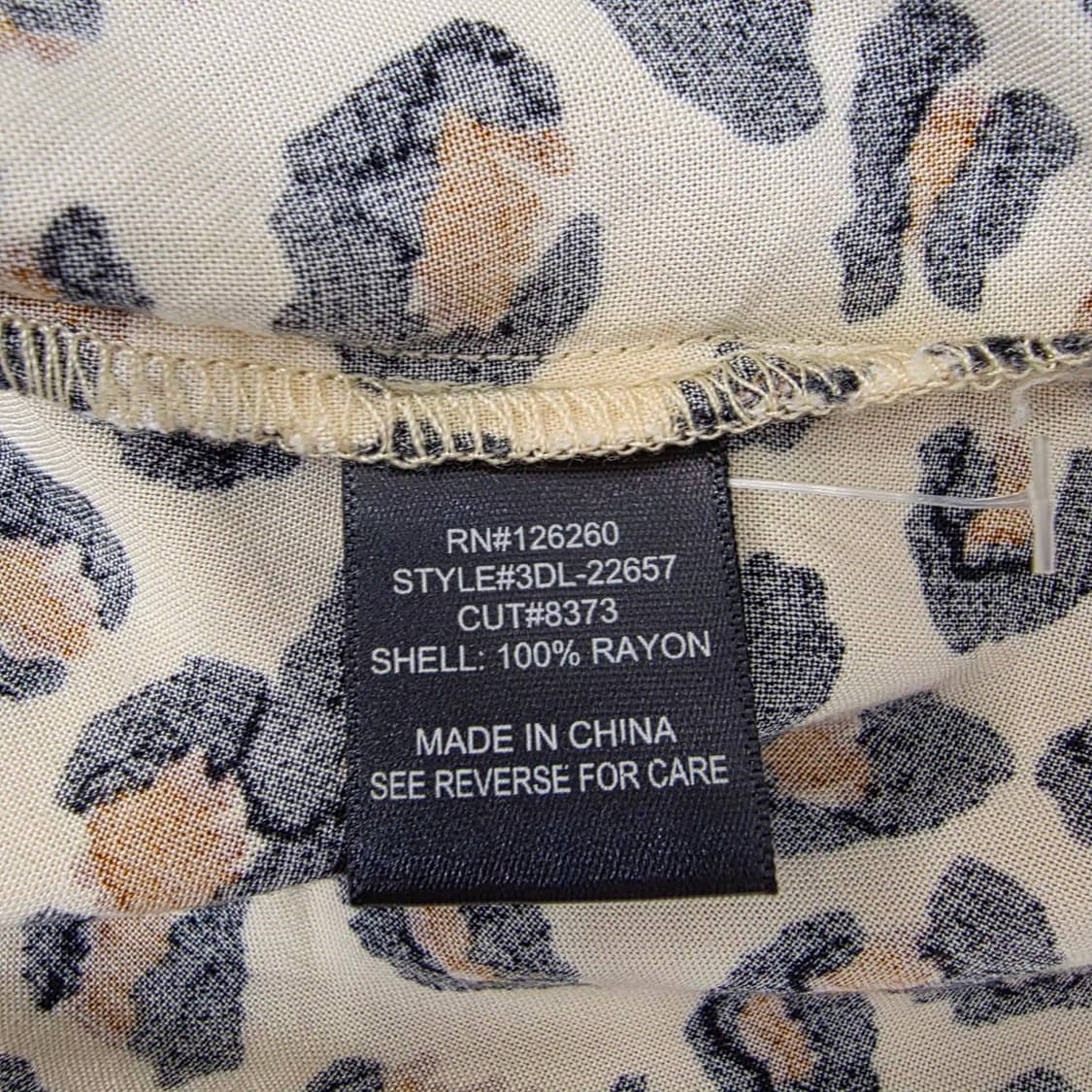 Velvet Heart 레오파트 패턴 셔츠 블라우스 상품이미지10