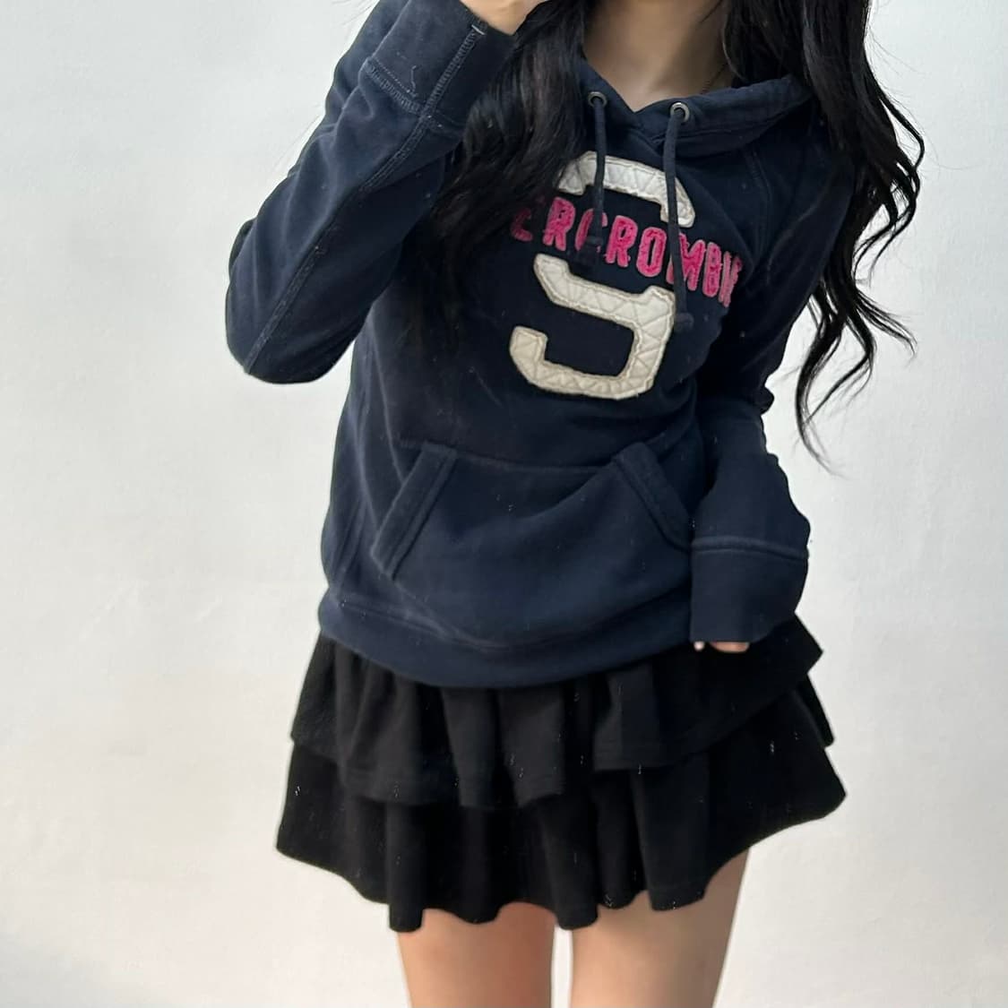 아베크롬비 y2k 여리핏 걸즈 스웨트셔츠 후드티(M) 상품이미지1