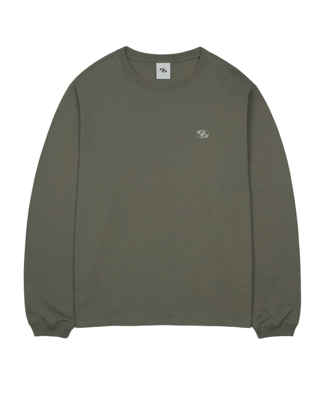 (1 2 3 4) 산산기어 로고 롱슬리브 카키 새상품 25 상품이미지1