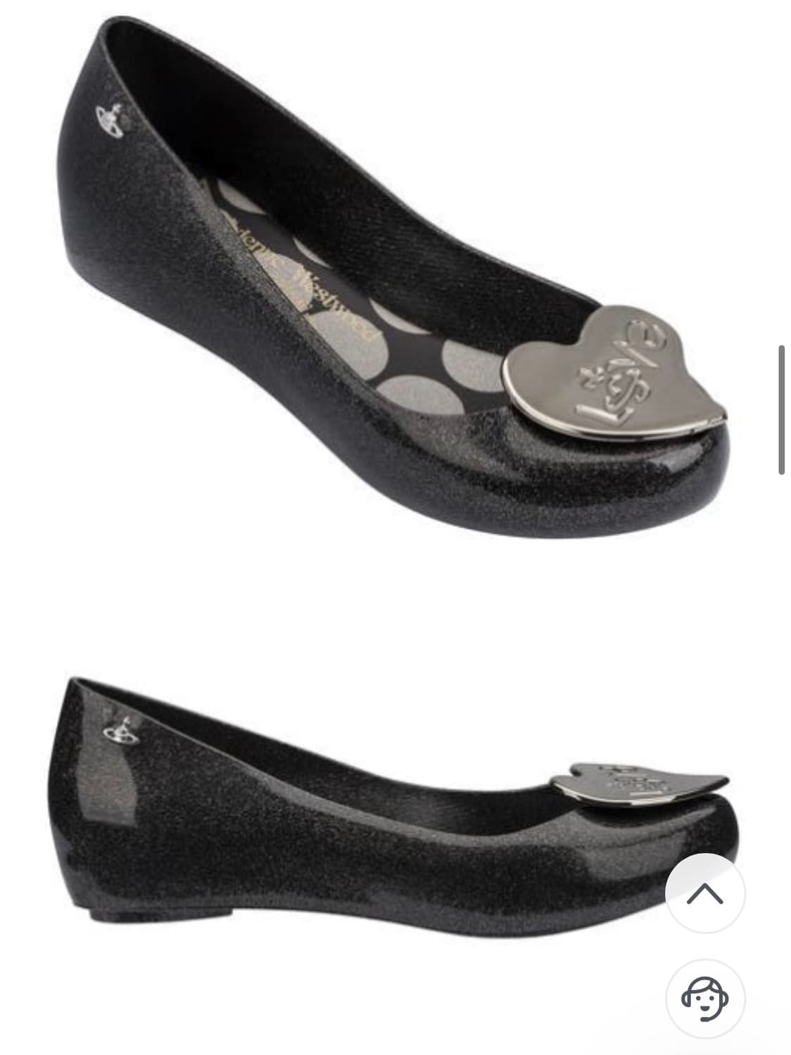 비비안웨스트우드  멜리사 하트 러브 플랫슈즈 상품이미지3