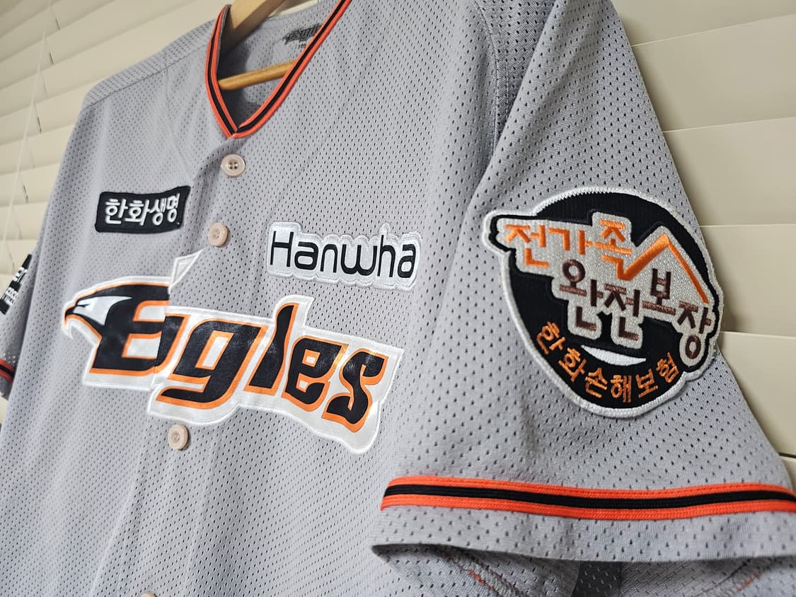 한화이글스 어센틱 원정유니폼(노마킹)그레이 105(XL) 상품이미지3