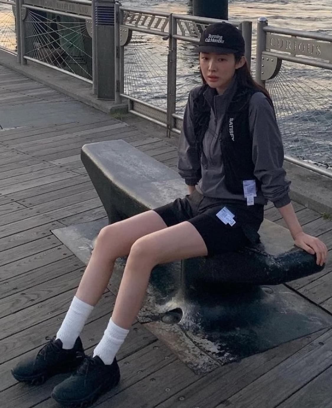 새티스파이 피스쉘 러닝 캡 블랙 민트급 처분!! 상품이미지7