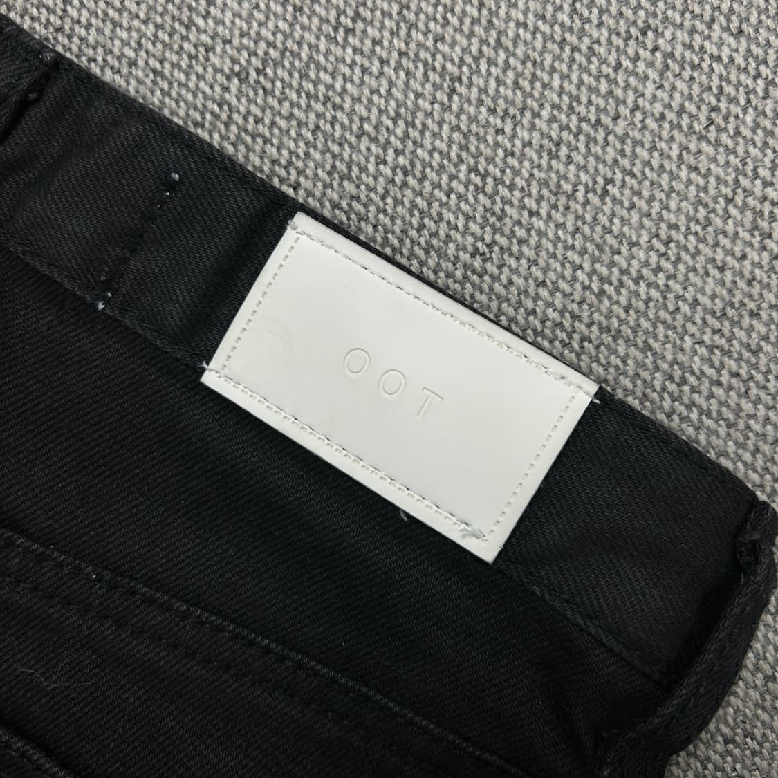 OOTJ 블랙 와이드 데님팬츠(M) 상품이미지5