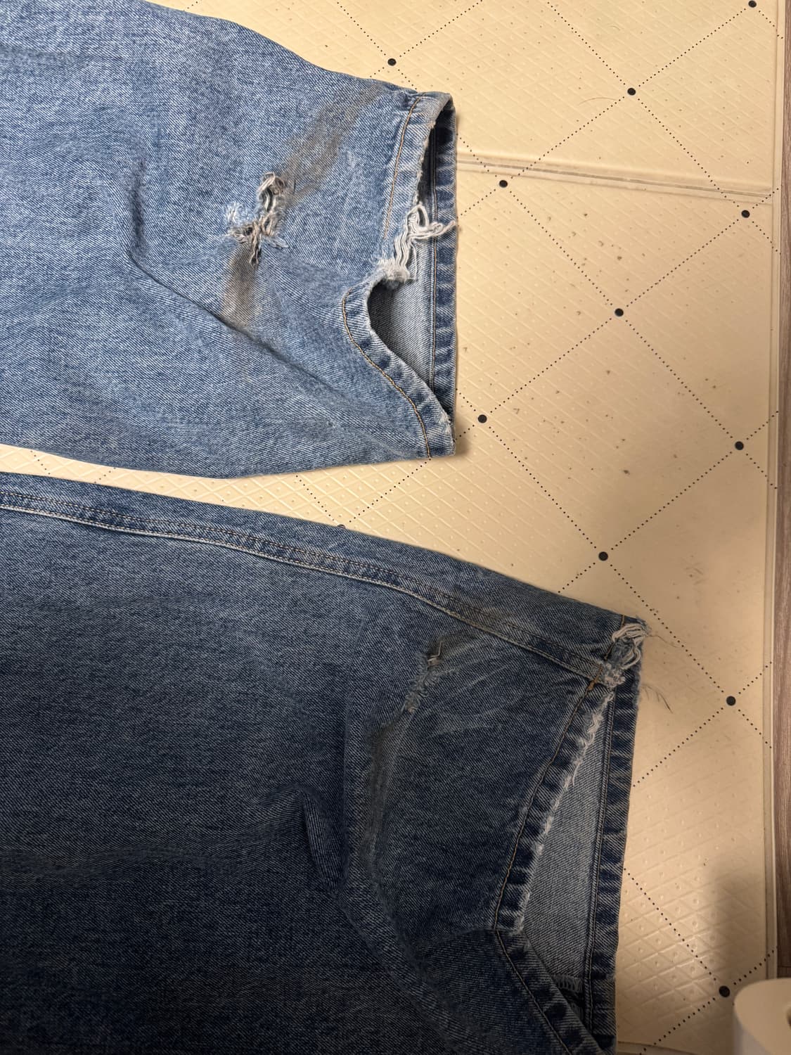 해칭룸 와이드 커브 진 워시드 블루 2 상품이미지2