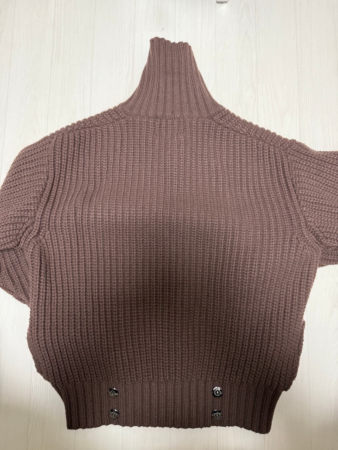 [판매] (L) STU 니트집업 브라운 상품이미지3