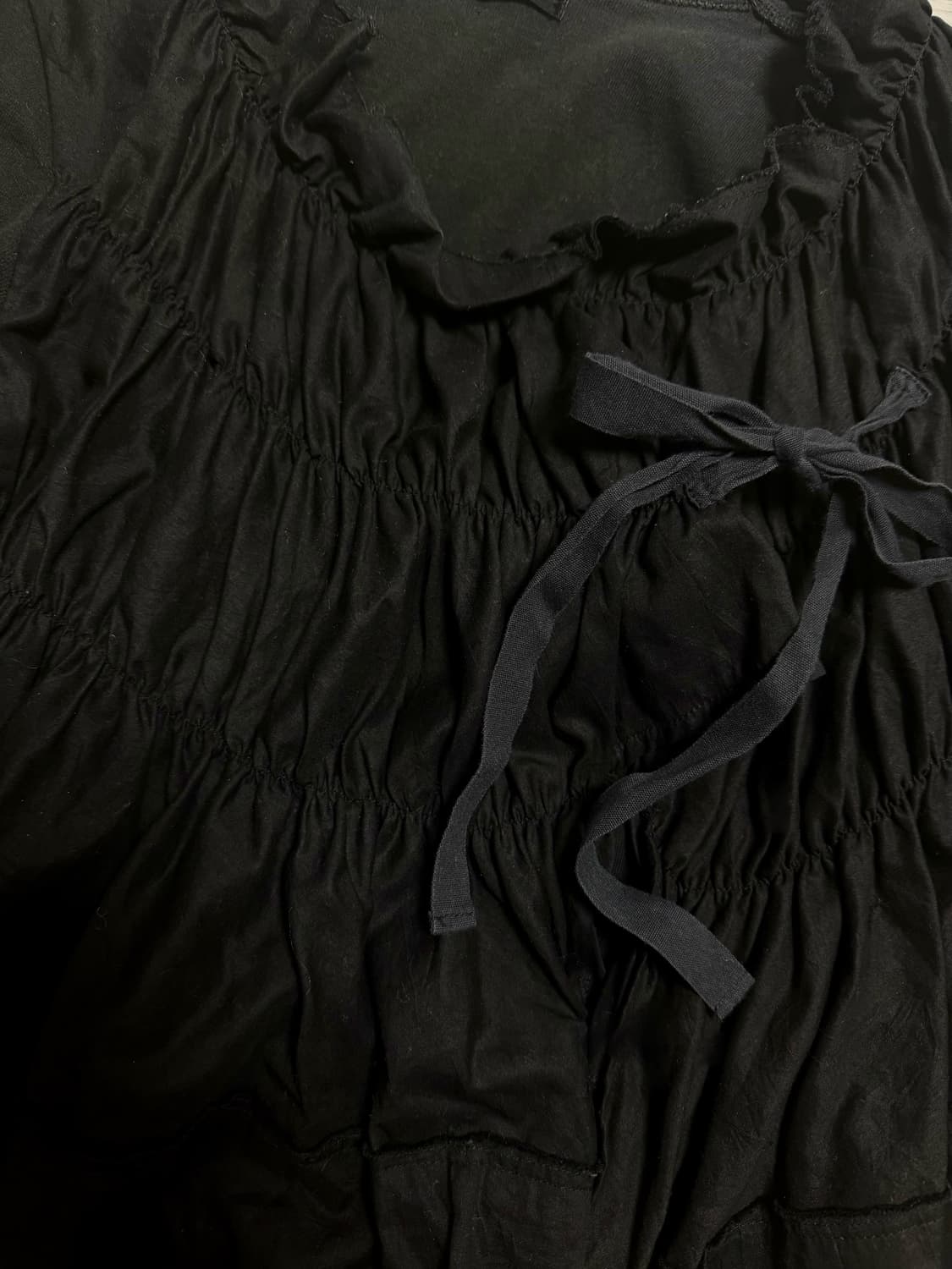 comme des garcons tricot shirring blouse 상품이미지2