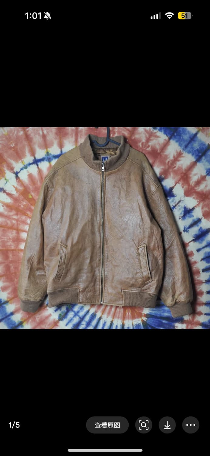 OLD GAP 빈티지 소가죽 워크 자켓 상품이미지1