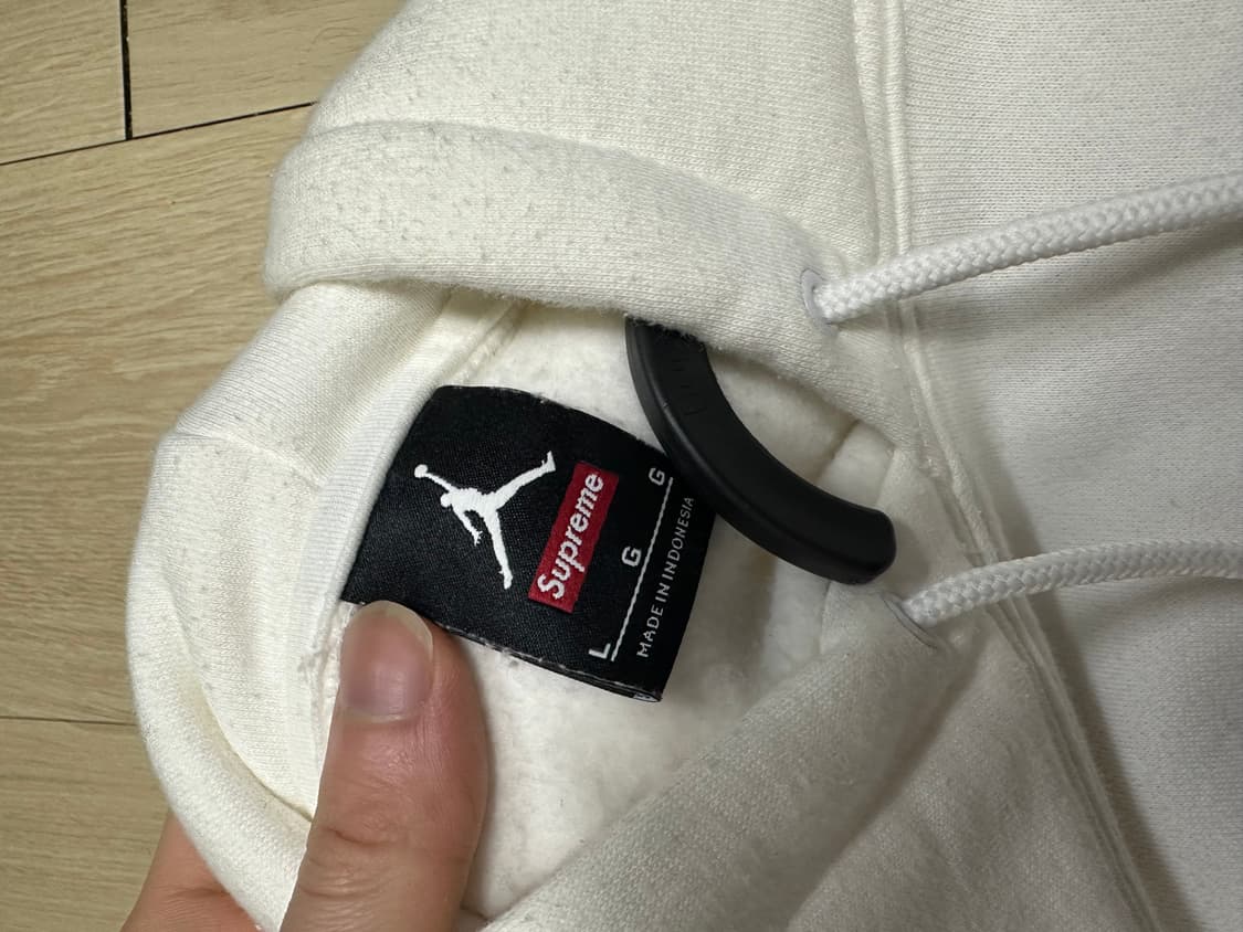 15fw 슈프림 조던 후드 화이트 상품이미지2