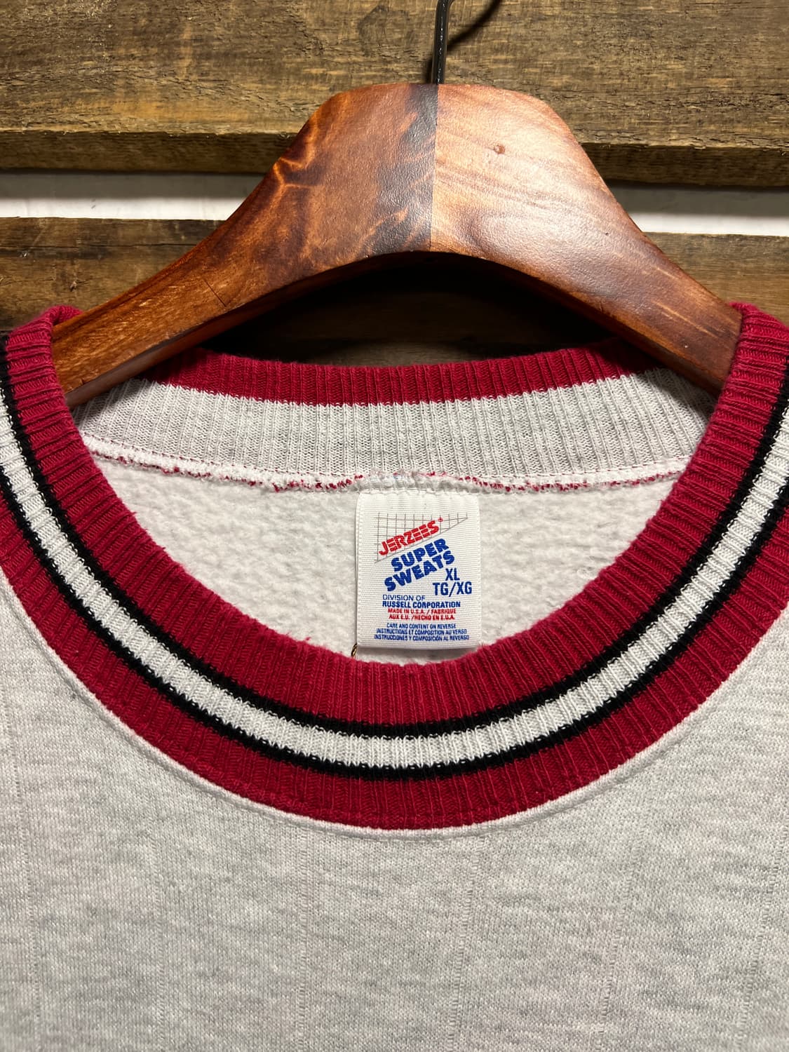 [XL]90's 저지스 USA Made DELAWARE 칼리지 스웻셔츠 상품이미지2