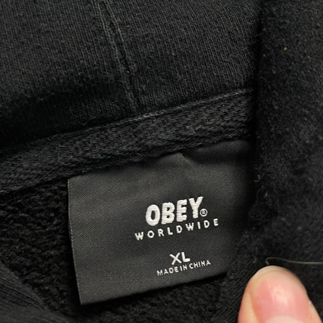 105 오베이 빅로고 후드티 상품이미지3