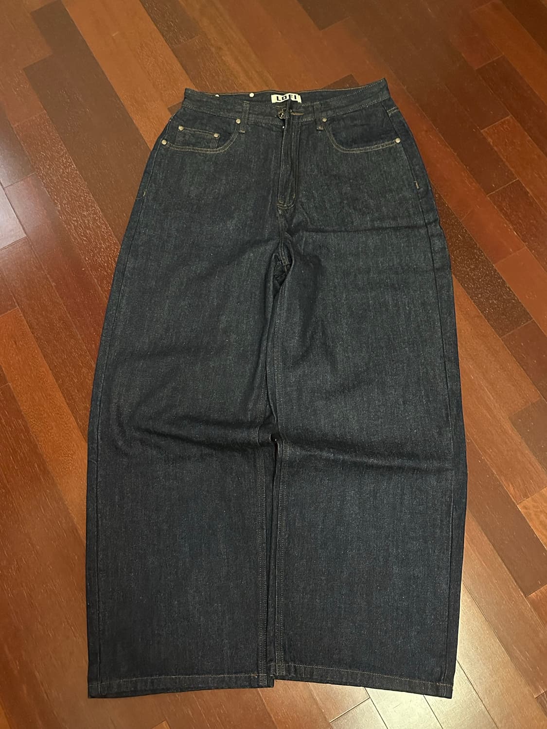 Lofi 와이드 데님 팬츠(인디고 블루) 상품이미지1