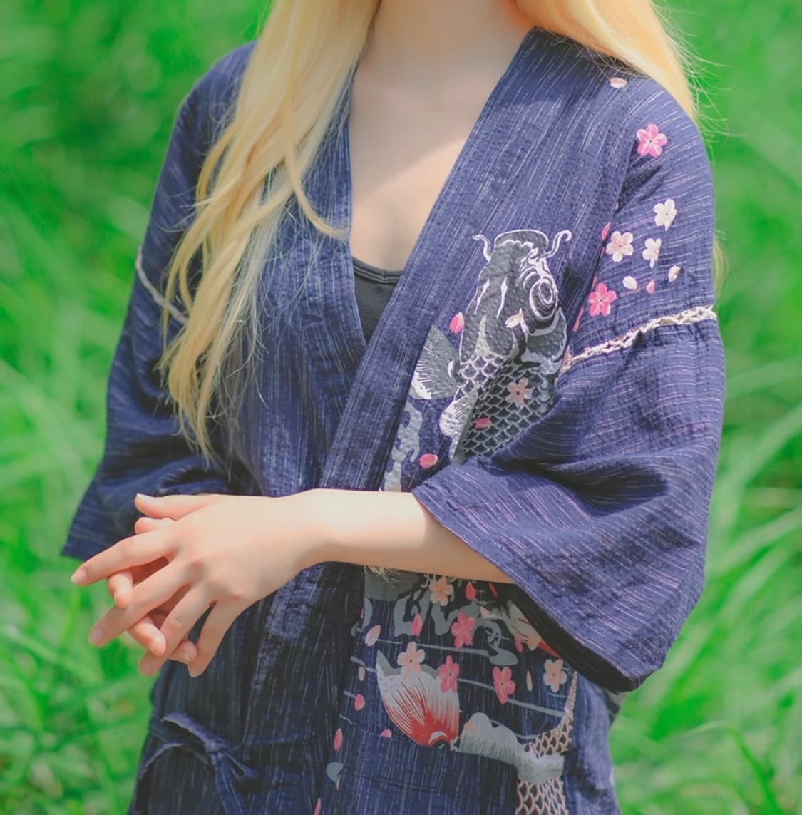 일본빈티지 유카타 가디건 상품이미지1