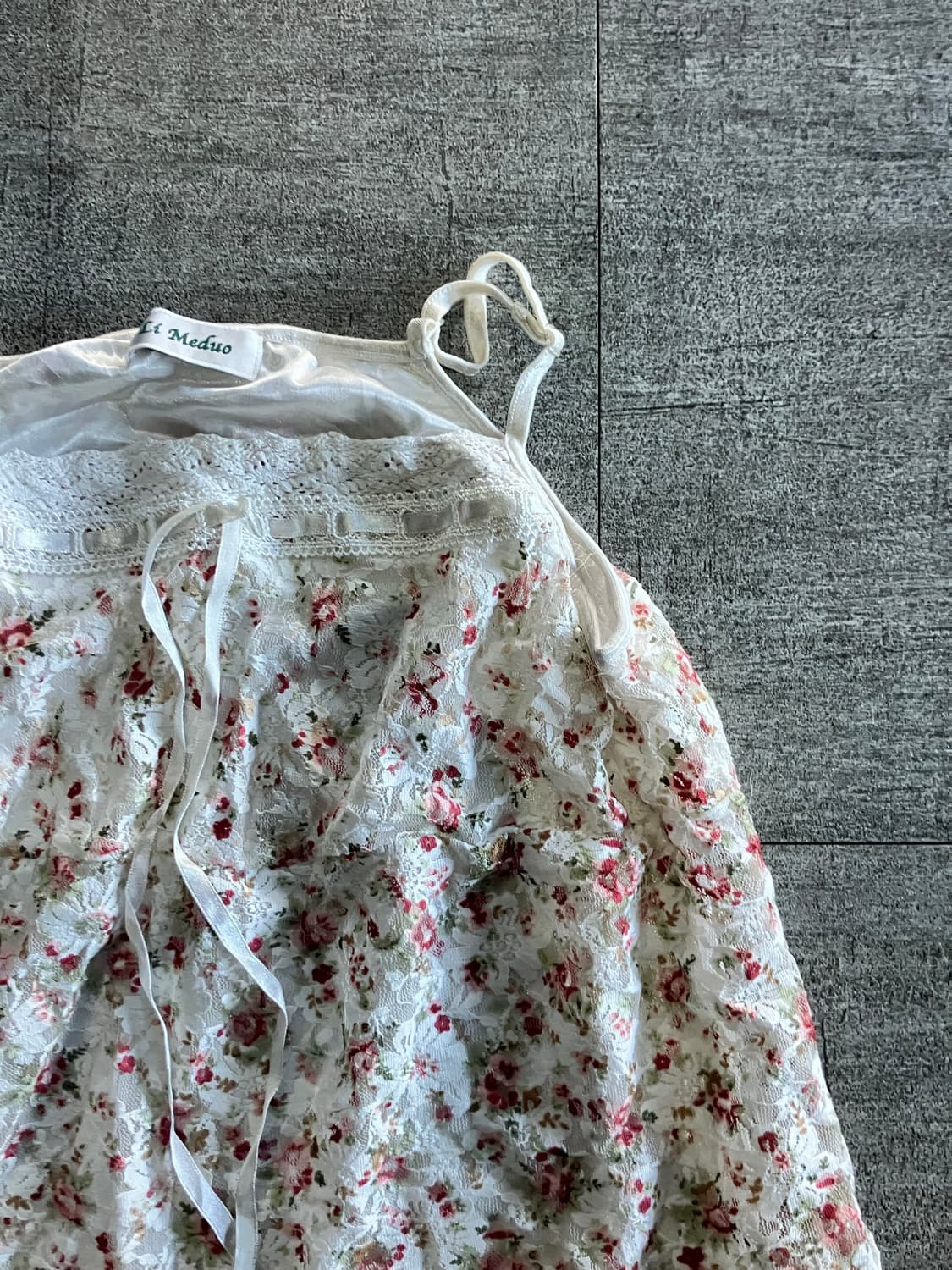 일본빈티지 Meduo 하구미모리걸 달천깔페어리 잔꽃공주 슬리브리스나시탑 상품이미지2