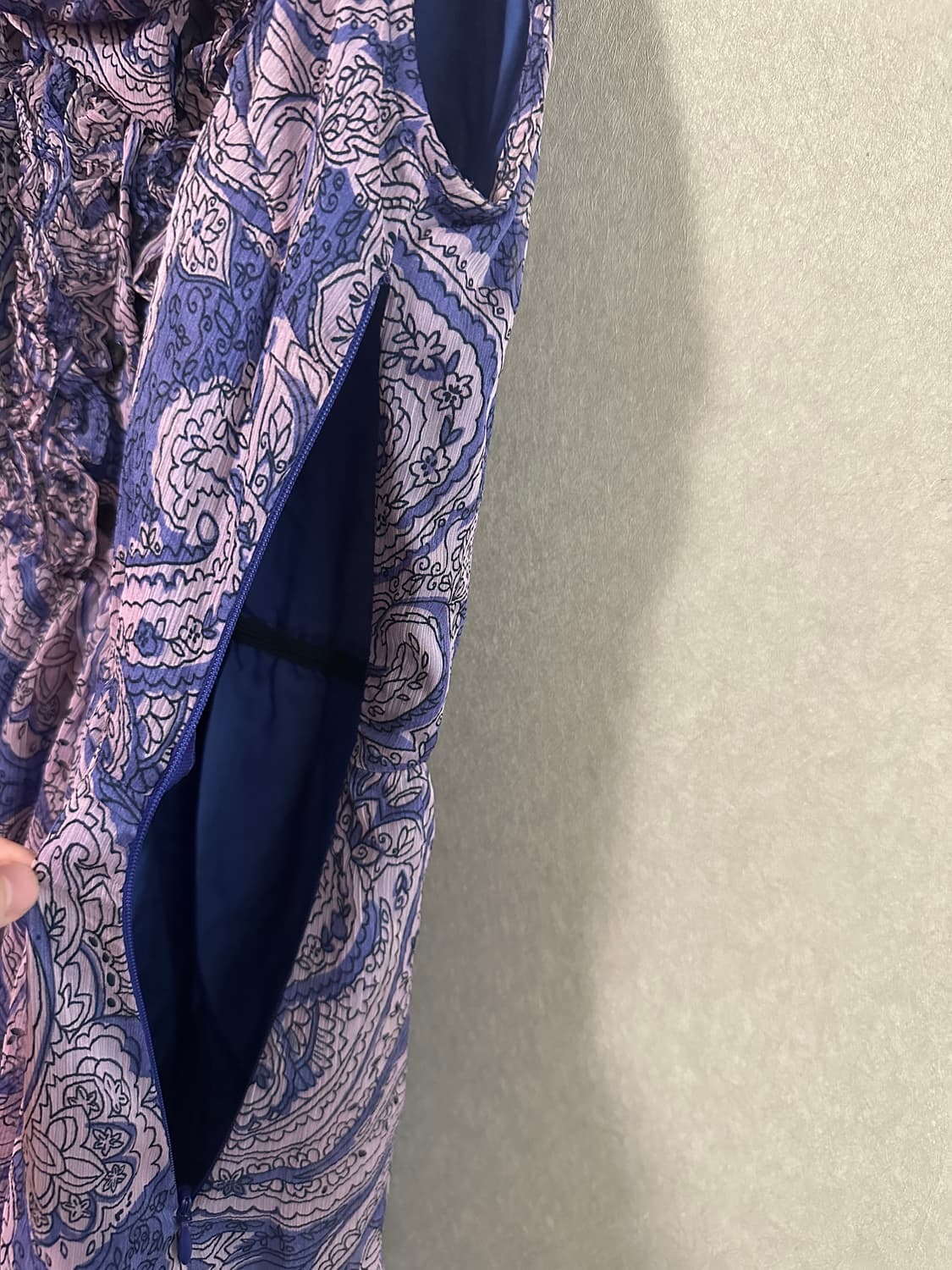 ZARA 플로럴 홀터넥 미니원피스 XS 상품이미지4