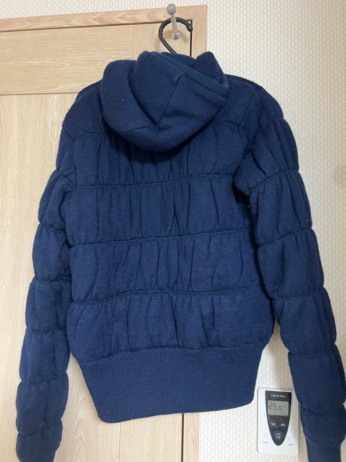 아디다스 네이비 울 니트 집업 패딩 상품이미지2