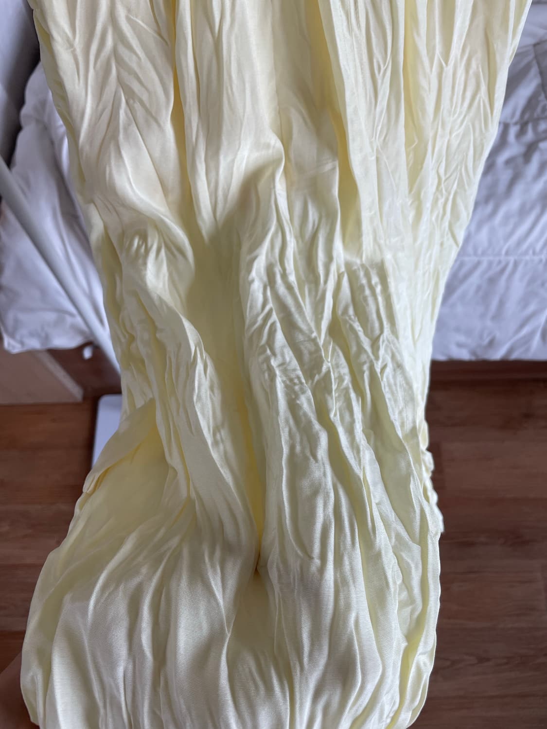 다이애그널 주름 레몬 스커트 (string crinkle skirt) 상품이미지4