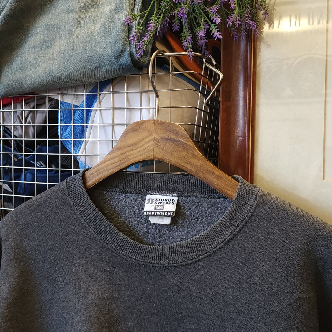 90s lee 빈티지 스웻셔츠 플레인 스웻셔츠 그레이 L 상품이미지8