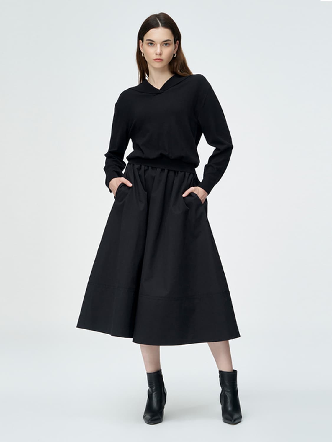 SJYP 세일러 카라 니트 원피스 상품이미지7