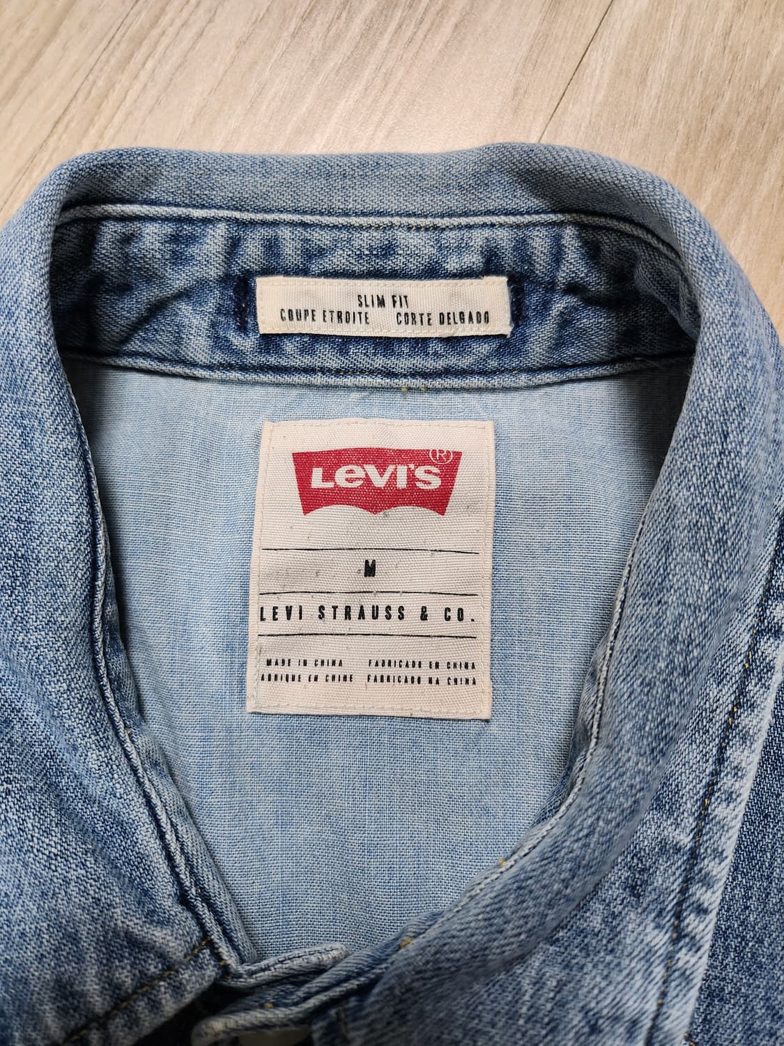 리바이스 워싱데님셔츠 (M 상품이미지8