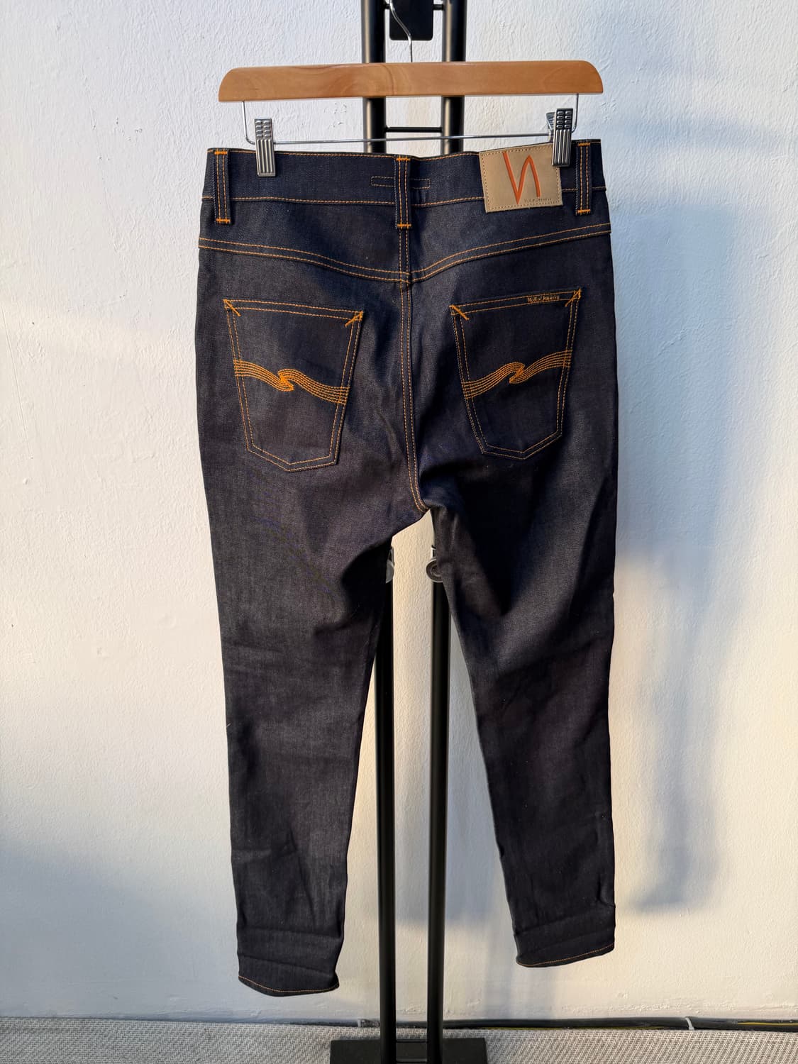 정품) 누디진 새제품급 딥블루 데님 청바지 30 상품이미지4