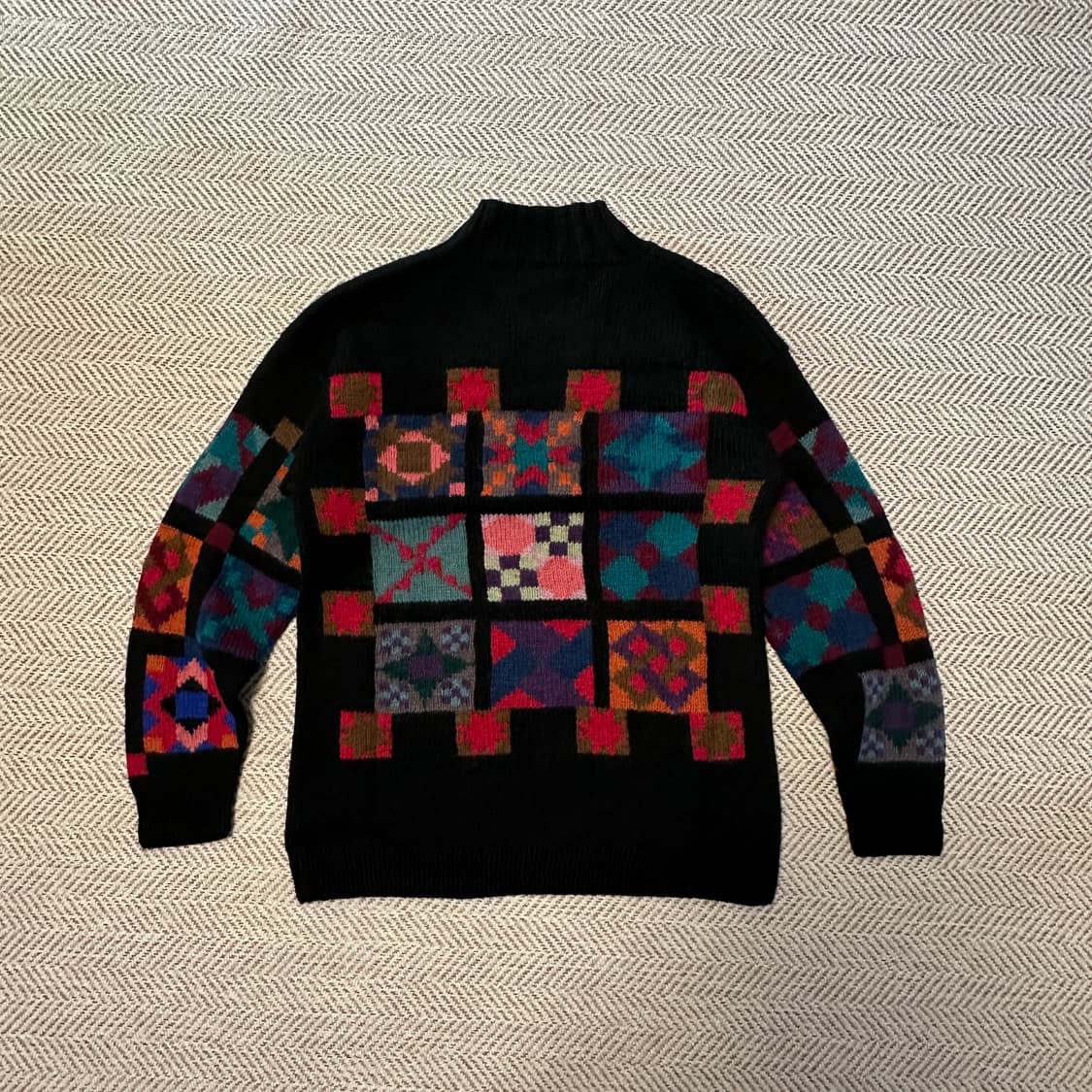 L. L BEAN women mock neck knit sweater 상품이미지2