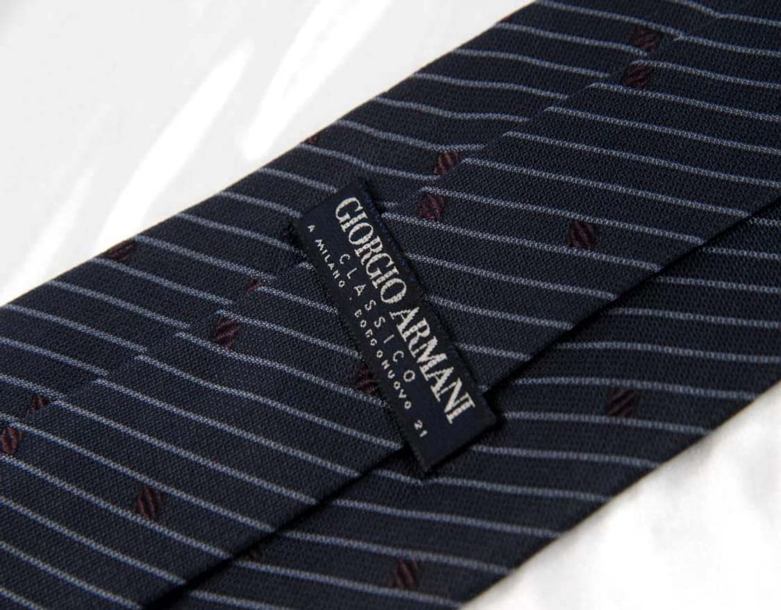 알마니 9.3cm A등급 클래식 남자 명품 넥타이 상품이미지3