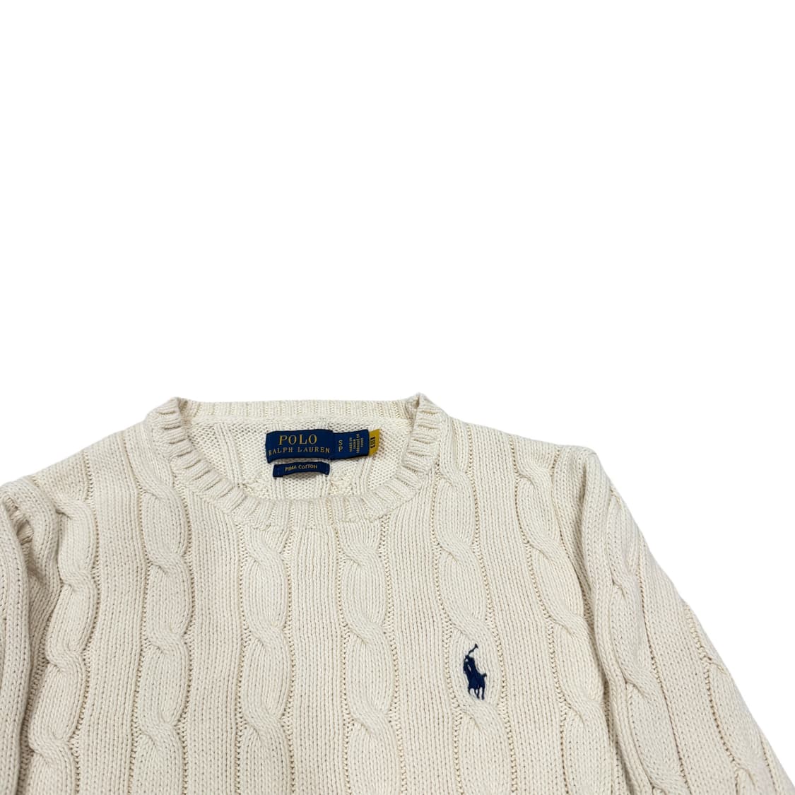 폴로 랄프로렌 신형 QR 케이블 니트 S 상품이미지2