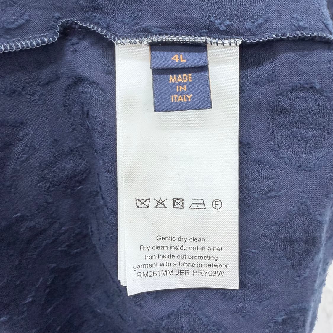 [미사용/3XL] 루이비통 LV 모노그램 필쿠페 반팔 티셔츠 네이비 상품이미지6