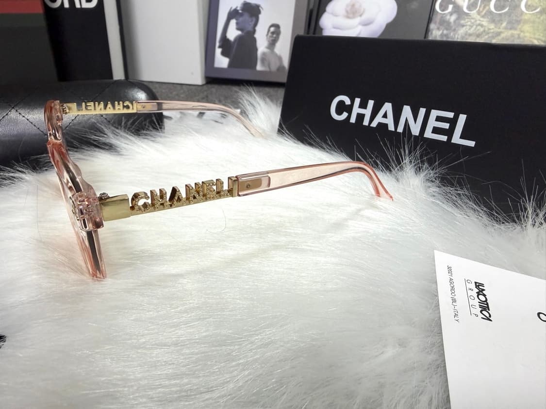 샤넬 이니셜 스톤장식 선글라스 핑크 풀박스 상품이미지5