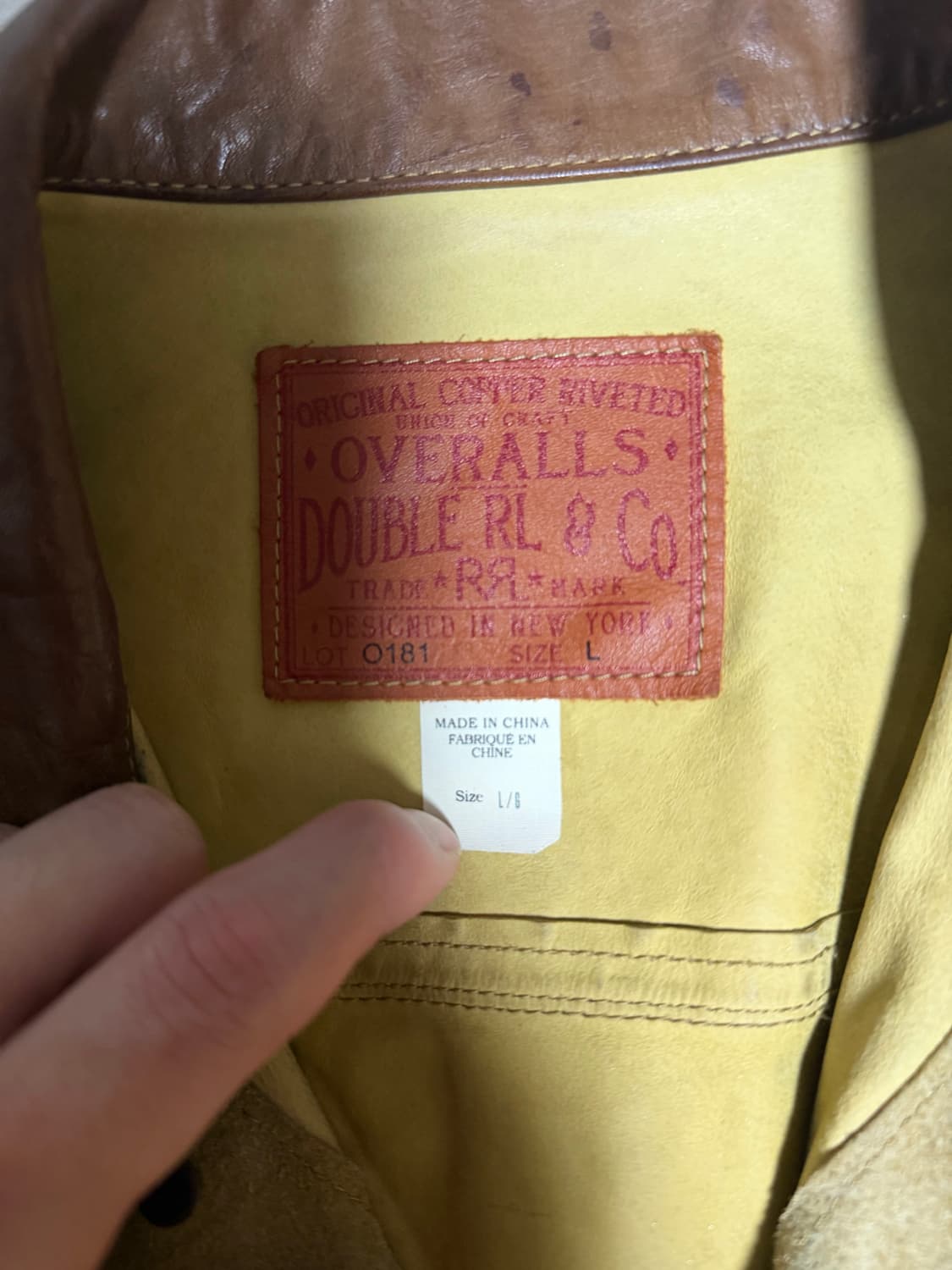 rrl 더블알엘 러프아웃 스웨이드 L 상품이미지3