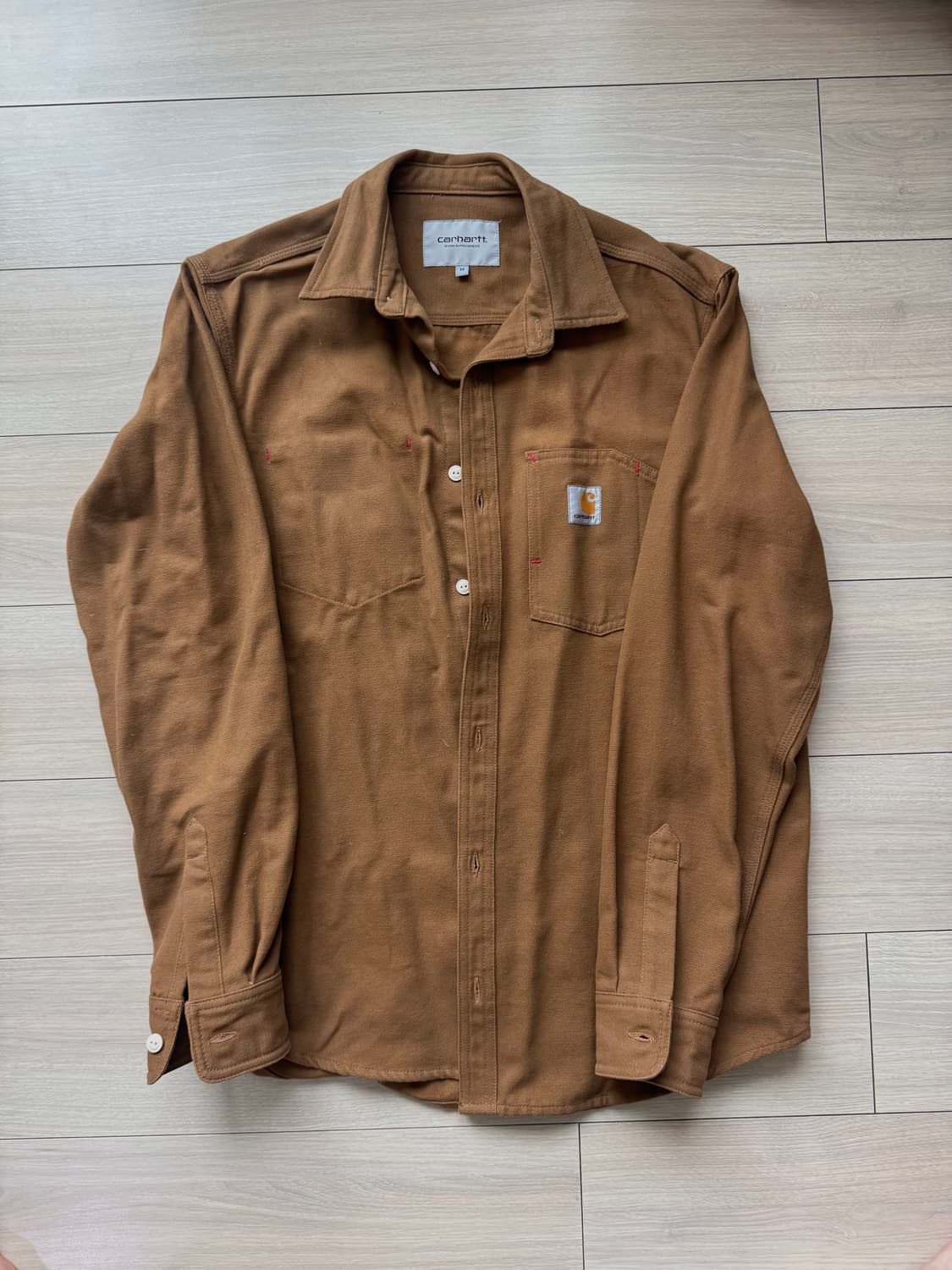 칼하트WIP 토니셔츠 브라운L/S TONY SHIRT - m 상품이미지3