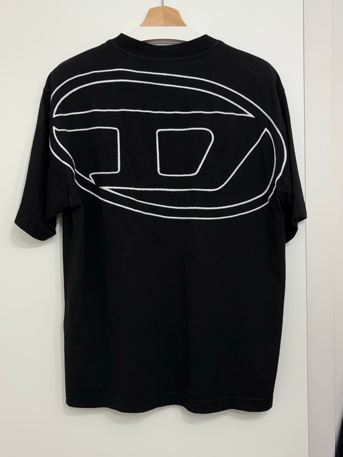 디젤 T 보기 백 로고 티셔츠 블랙 상품이미지2