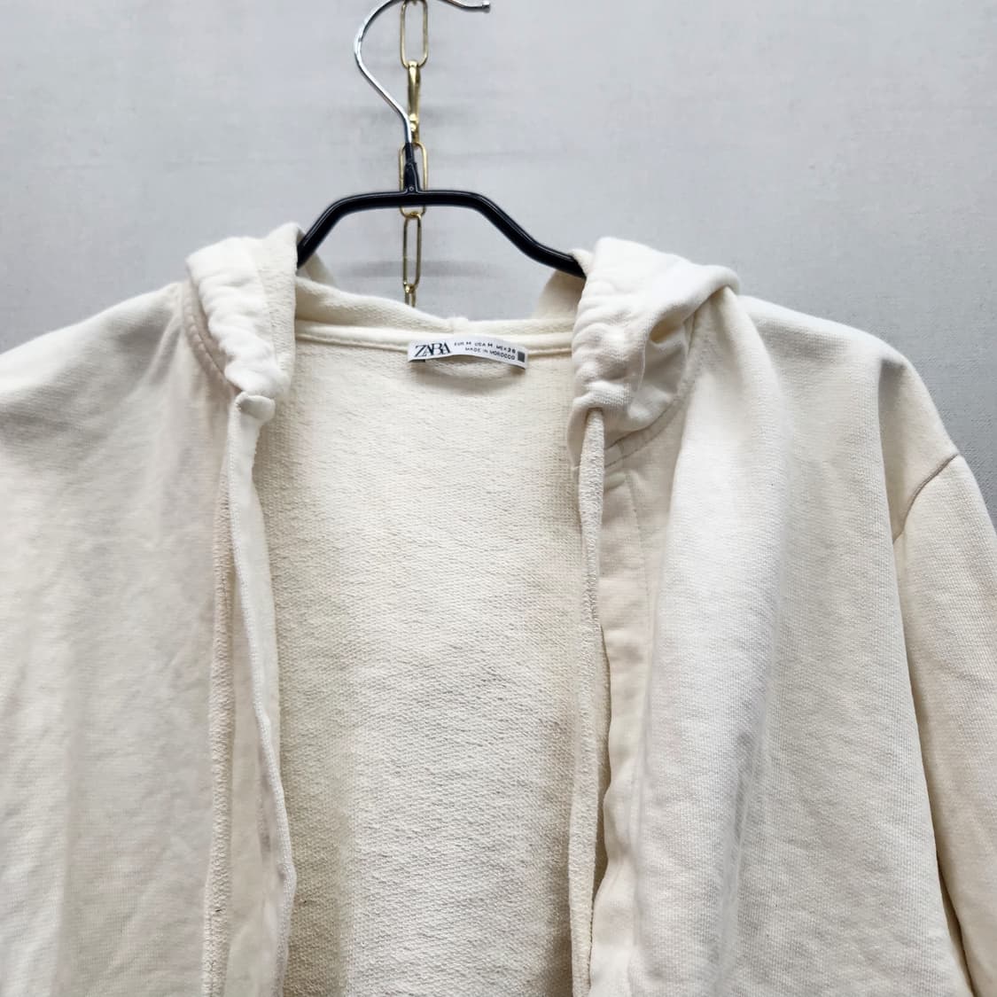 자라 ZARA 오픈 크롭 후드 가디건 M(L) 상품이미지2
