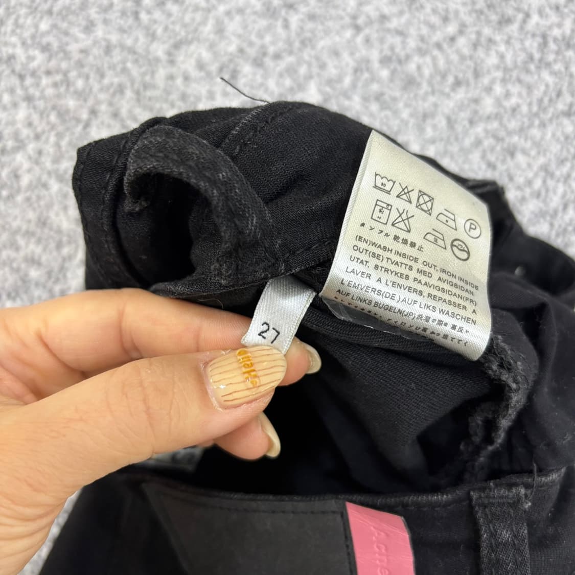 27 아크네스튜디오 블랙 흑청 데님 팬츠 0407J 상품이미지7