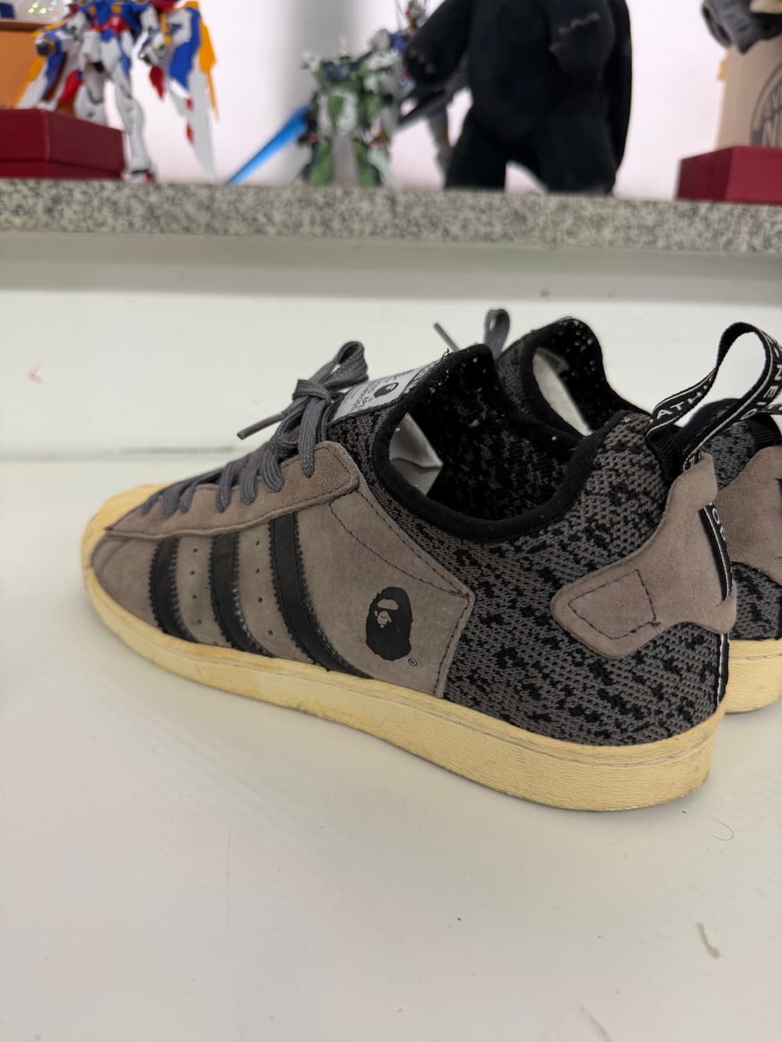 정품) 아디다스 x 베이프 x 네이버후드 슈퍼스타 265 상품이미지7