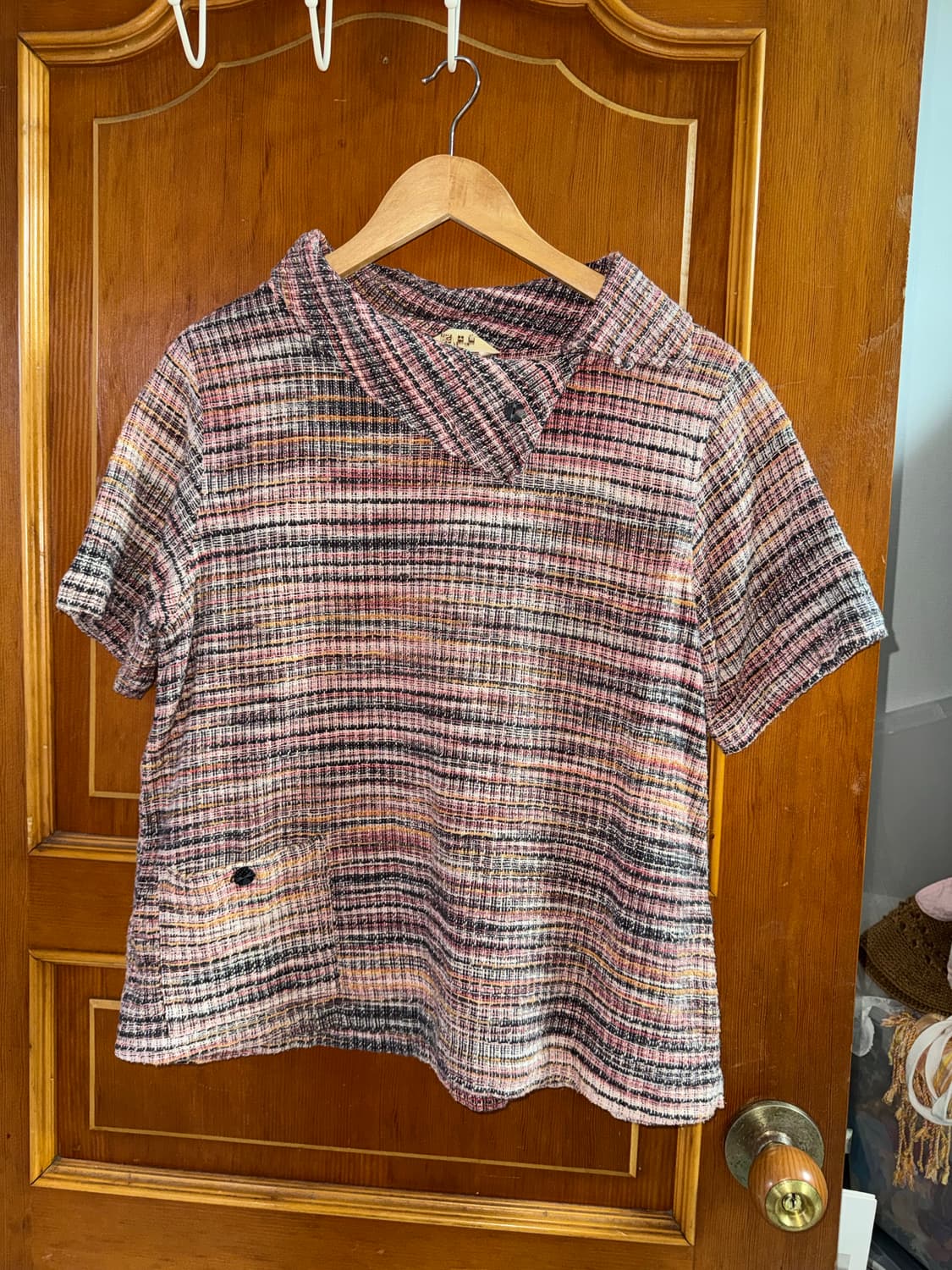 무지개떡 반팔 니트 상품이미지2