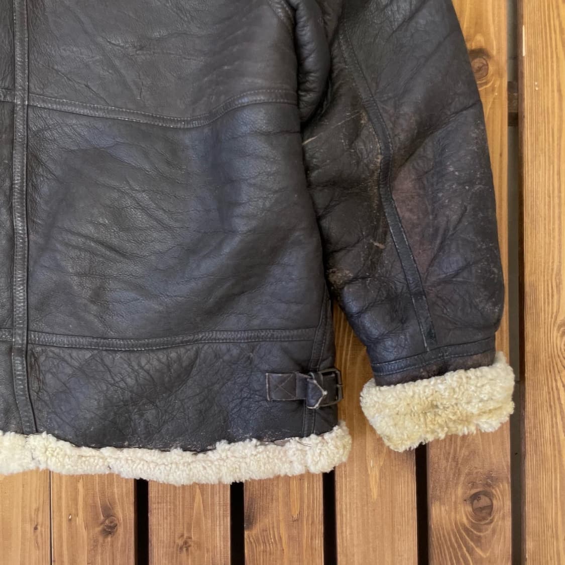 b-3 무스탕자켓 2XL 상품이미지7