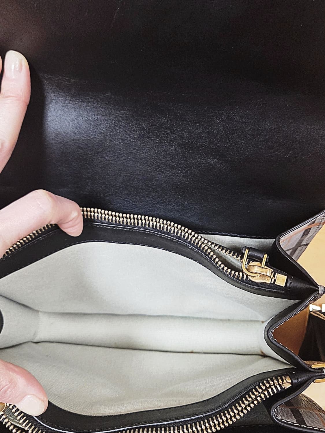 마르니Marni 체크 트렁크백 미디엄 사이즈/오렌지블랙 상품이미지5