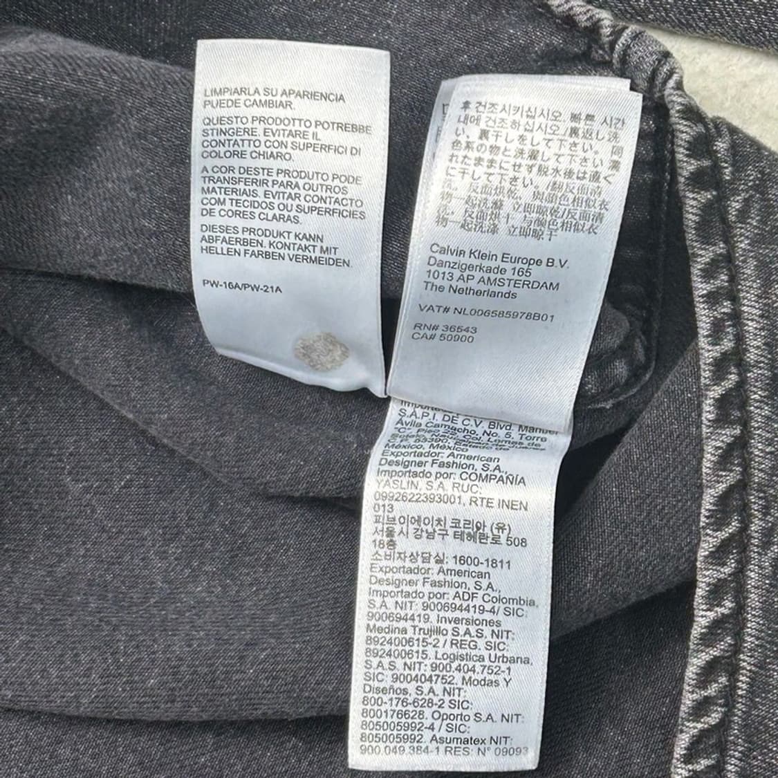CALVIN KLEIN 블랙 데님 셔츠 XL 상품이미지7