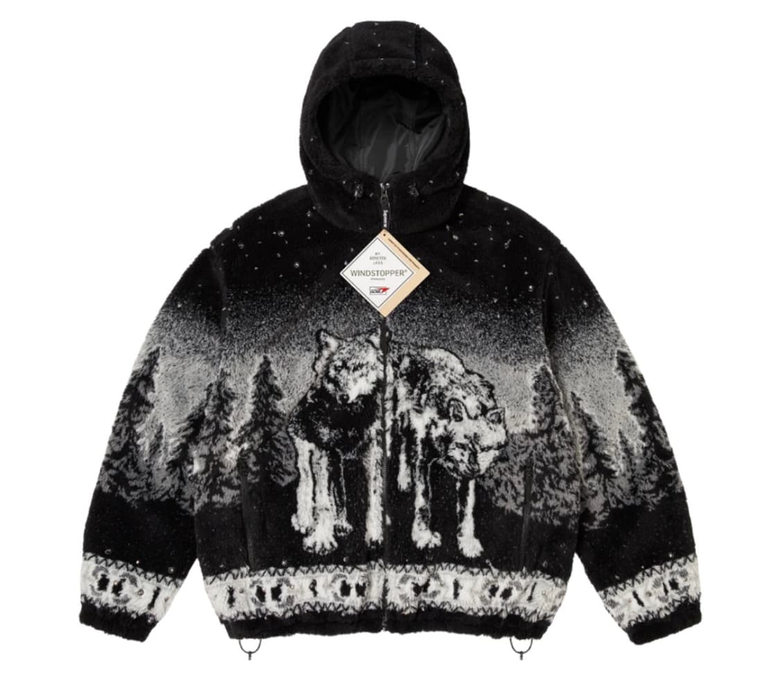 슈프림 x B.B. 사이먼 리버시블 후드 플리스 자켓 블랙 - 25FW 상품이미지1