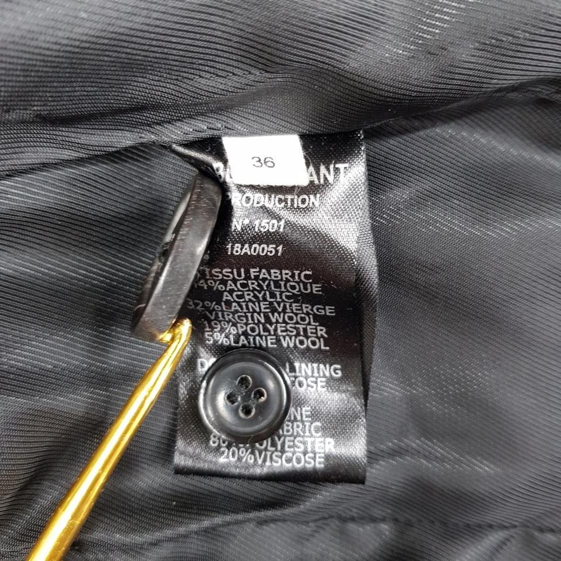 이자벨마랑 에뚜왈 버진울 트위드 체크 자켓 36사이즈 상품이미지9